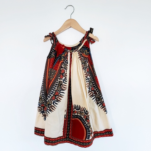 Other - Handmade | African Self-Tie Bright Print Dress
